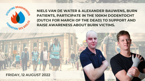 La Fondation soutient Niels et Alexander, patients brûlés, dans leur action