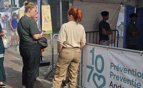 Journée prévention lors du marché annuel d'Anderlecht